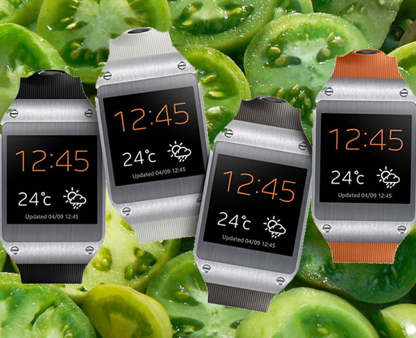 samsung galaxy gear - small green tomatoes