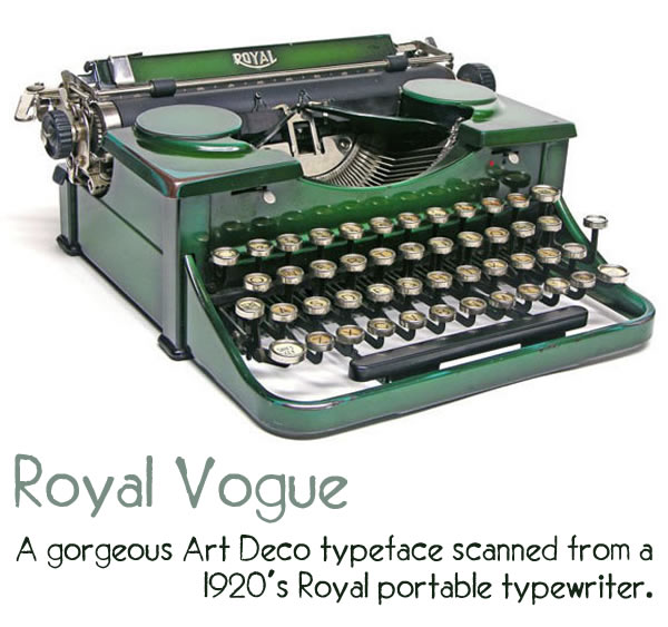royal vogue typeface