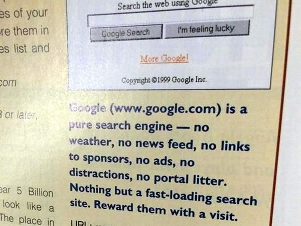 google circa 1999