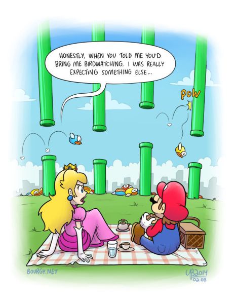 mario birdwatching