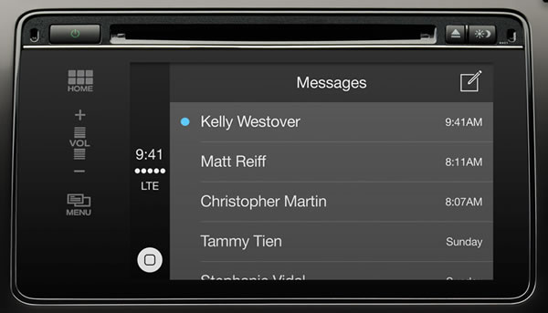 carplay messages