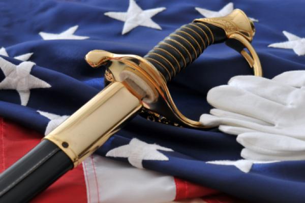 memorial day flag gloves sword