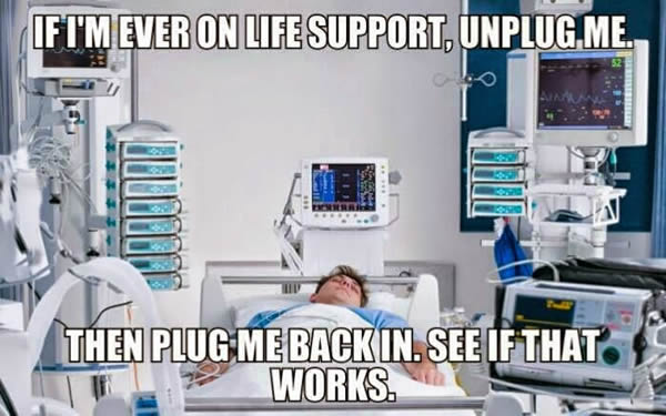 unplug me - plug me back in