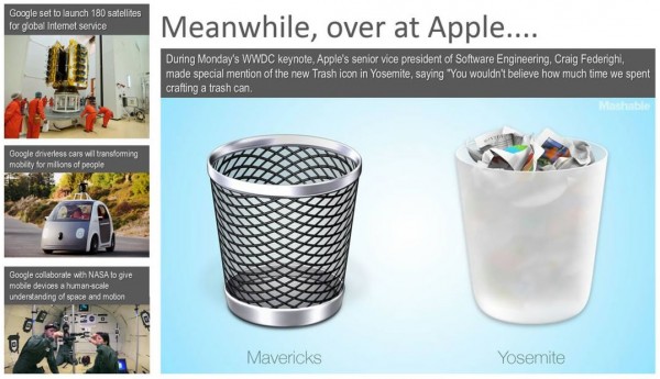 meanwhile over at apple