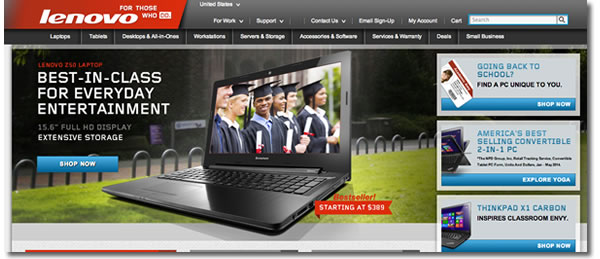 lenovo us site