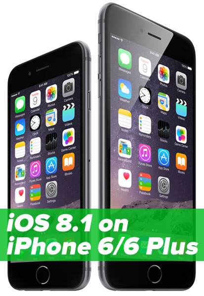 ios 8.1 on iphone 6 6 plus