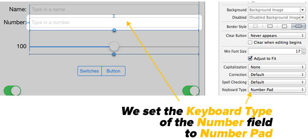 setting keyboard type