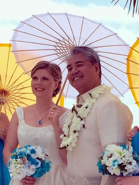 Photo: Anitra Pavka and Joey deVilla at their wedding.