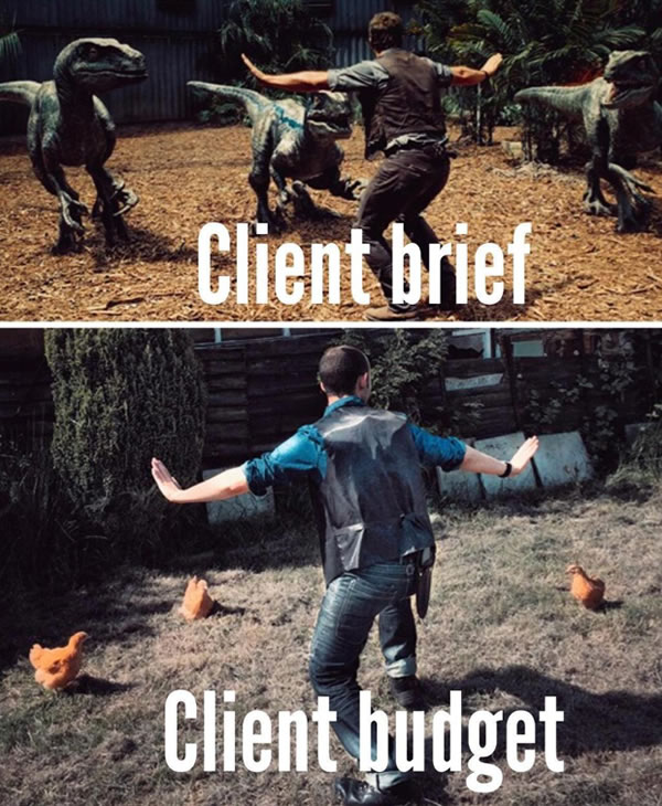 client brief v client budget