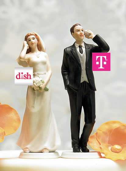 dish network t-mobile cake topper