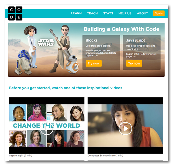 code.org star wars