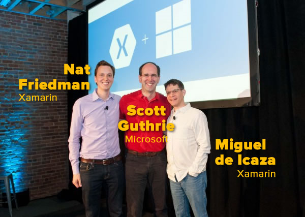 nat friedman - scott guthrie - miguel de icaza