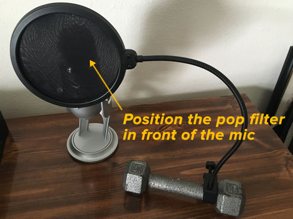 pop filter - dumbbell 2