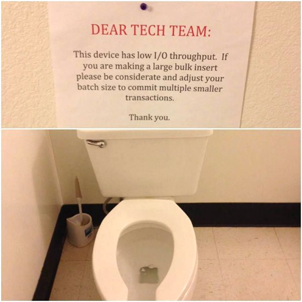 this device has low io throughput