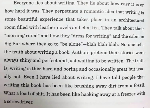 everyone lies about writing