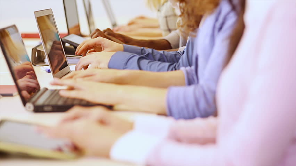 hands on laptops