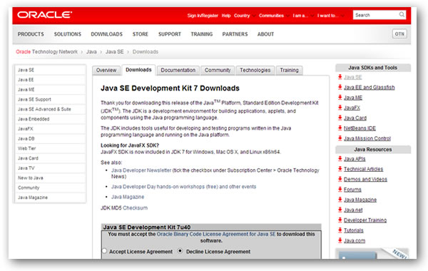 Oracle java download