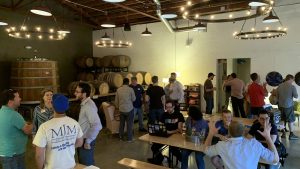 The “Coders, Creatives, and Craft Beer” meetup takes over the place, 7venth Sun Brewery, Tampa, July 9, 2019.