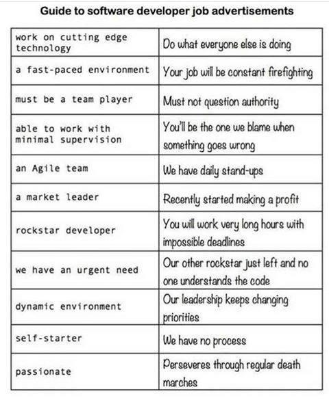 Guide to software development job advertisements