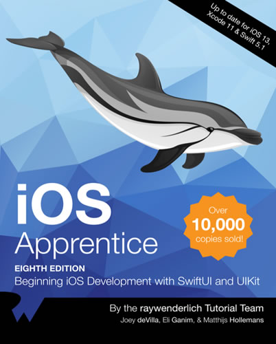 Cover of “iOS Apprentice, 8th edition”