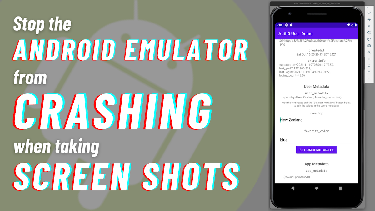 How to fix the “Android emulator crashes when I take a screenshot” bug :  Global Nerdy