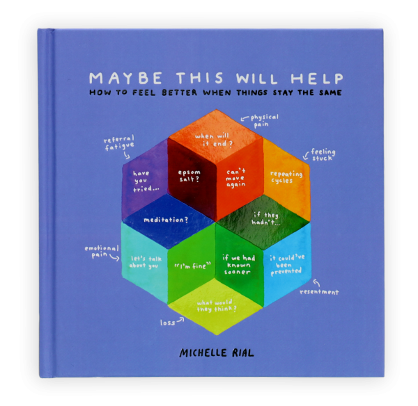 Book cover for “Maybe This Will Help”.