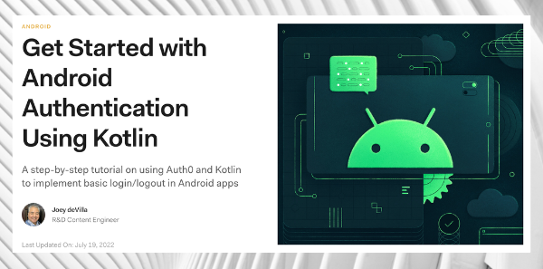 Screenshot from the article “Get Started with Android Authentication Using Kotlin”.