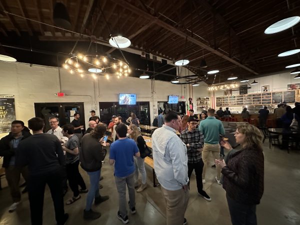The crowd at the Tampa Bay UX Group Revival Social.