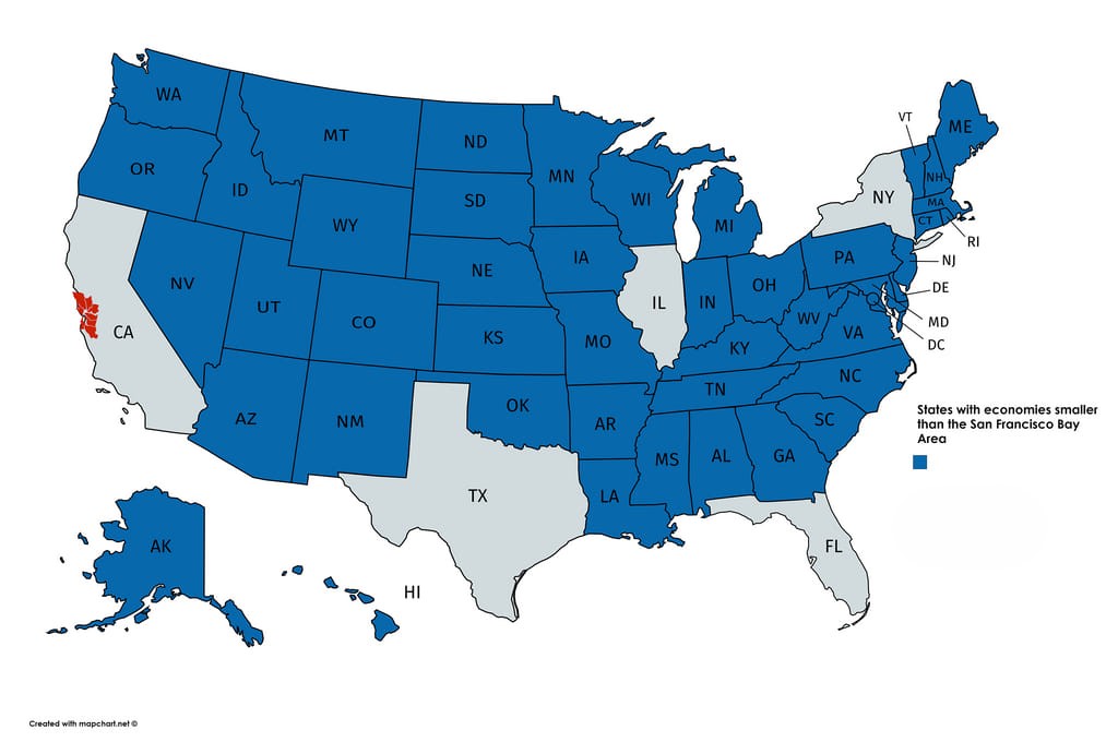 states-with-lower-gdp-than-san-francisco-bay-area