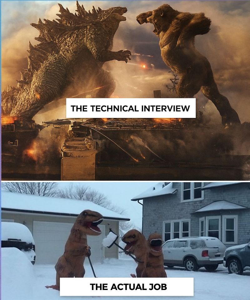 technical-interview-vs-actual-job
