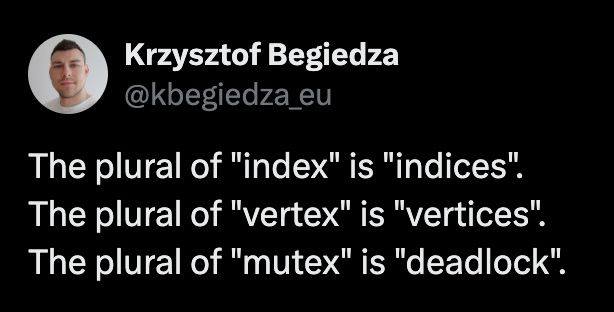 plural-of-mutex-is