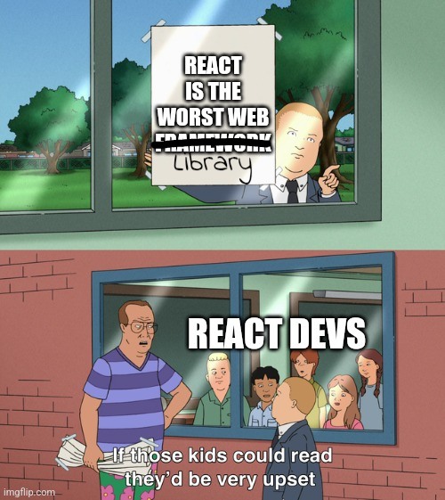 react