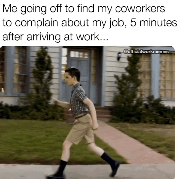 after-arriving-at-work