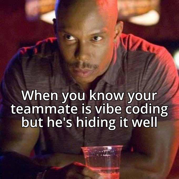when-you-know-your-teammate-is-vibe-coding-but-he-hides-it-well